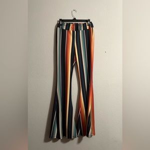 Boutique Striped Bellbottoms